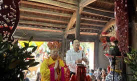 Công Đức 2 pho hộ pháp trị giá 120 triệu và tài trợ giải pháo đất cổ truyền thôn vũ xá xã Quang Khải huyện tứ kỳ tỉnh Hải Dương 38 triệu